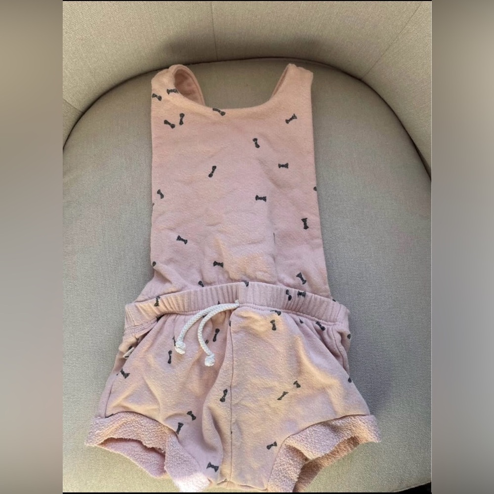 Childhood’s Clothing Pink Bow Print Romper
